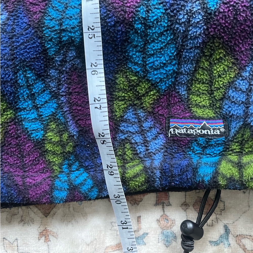 Patagonia 90’s Rare Leaf Pattern Fleece Half Zip Synchilla - Picture 9 of 9